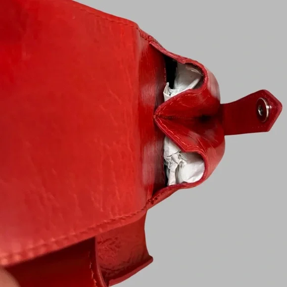 THE KOOPLES RED LEATHER AMELIA BAG NWT - Picture 11 of 13